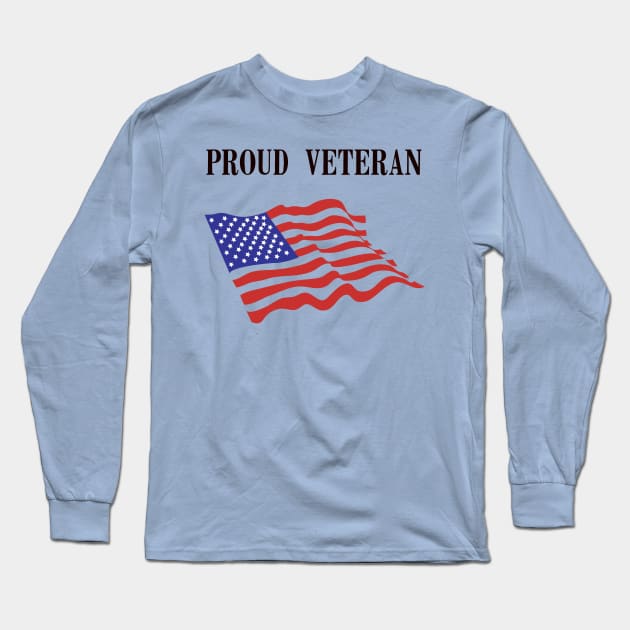 Proud Veteran US Army Long Sleeve T-Shirt by teakatir